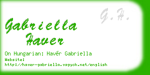 gabriella haver business card