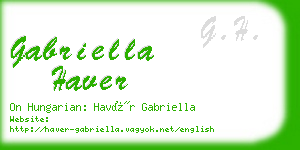 gabriella haver business card